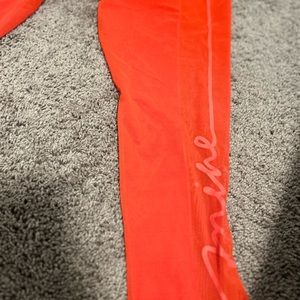 Ivy park red mesh yoga pants